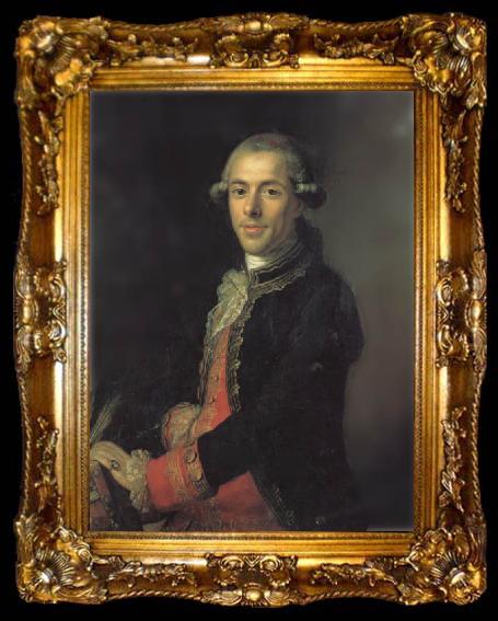 framed  Joaquin Inza Portrait of Tomas de Iriarte, ta009-2